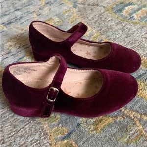 🎉FINAL SALE🎉 Girls Burgundy Velvet heels
